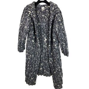 Hand knit Lana Grossa chunky sweater Cardi coat lagenlook duster Yarn